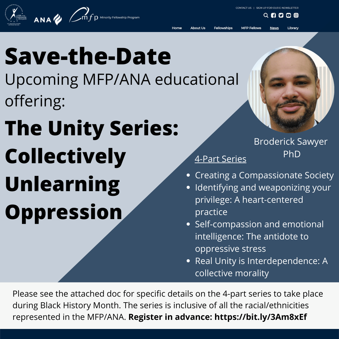 MFP/ANA eNewsletter January 21, 2022 Minority Fellowship Program